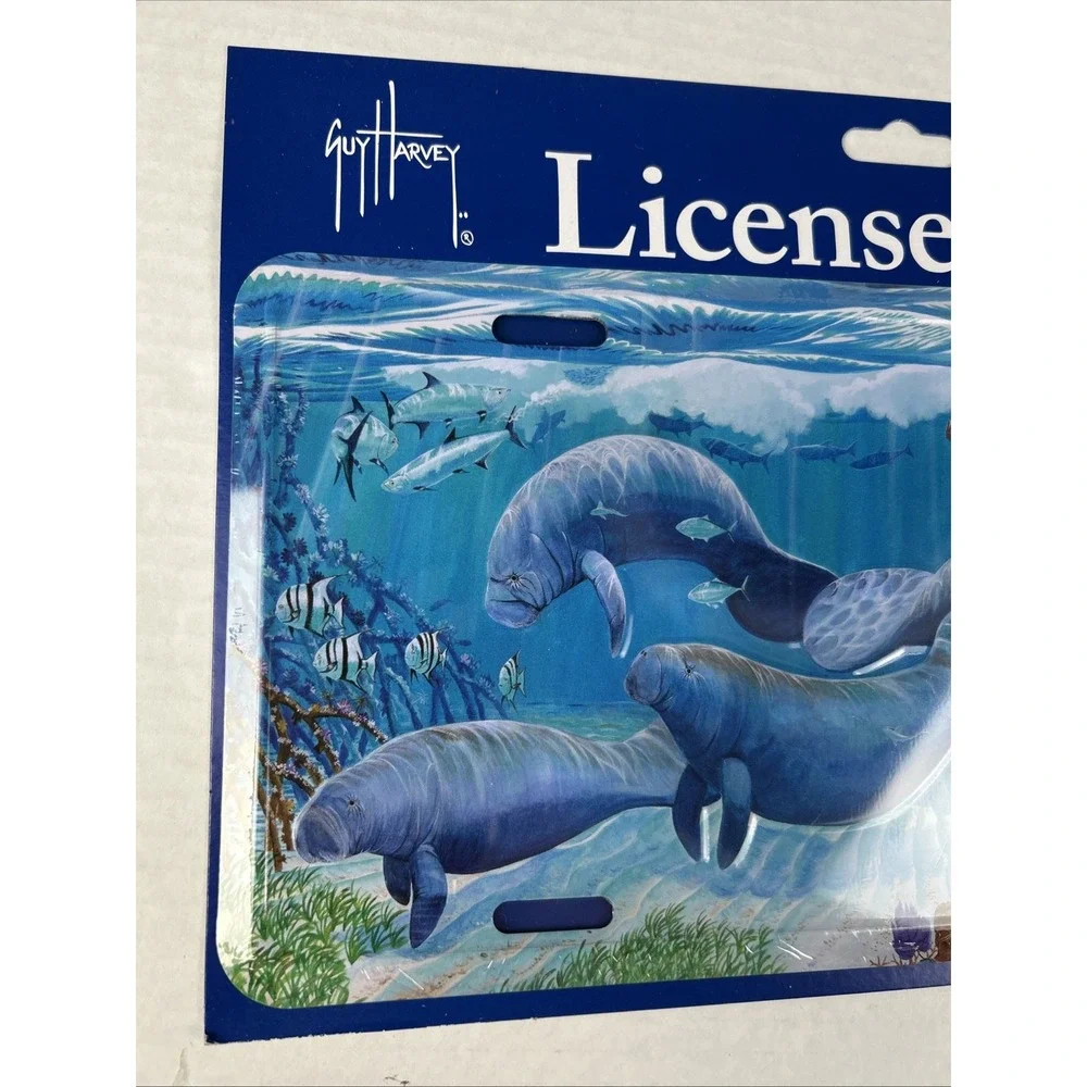 Guy Harvey License Plate Manatees‎ & Stingray New